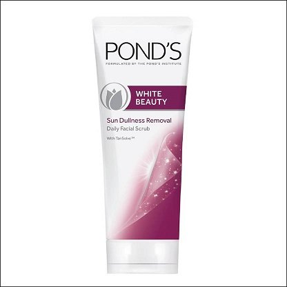 Best-buy-Ponds-White-Beauty-Sun-Dullness-Removal-Scrub-100-g-at-cheapest-price-in-India.-Shoppingmantras.com-sharing-best-deal-on-beauty-products.