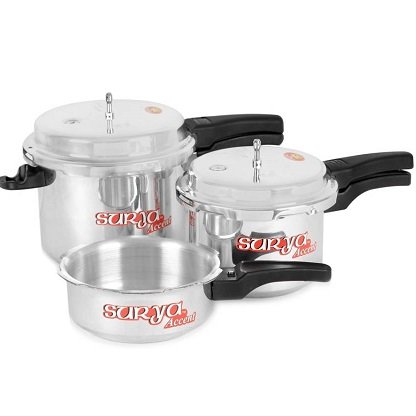 Best-deal-on-Surya-Accent-Super-Saver-combo-pack-5-L-3-L-2-L-Pressure-Cooker-Aluminium.-Shoppingmantras.com-sharing-best-offer-for-you.