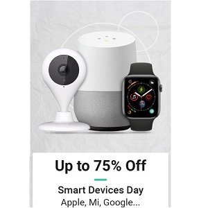 ShoppingMantraS.com sharing details on Flipkart Smart Devices Day - Get Upto 75% OFF. Checkout and grab best discount on smart devices.