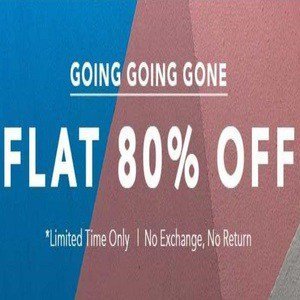 KOOVS - Going Going Gone - Flat 80% off on clothing starts at Rs.99