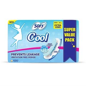 Sofy Cool Sanitary Napkin XL (54 Pads) at 40% Off