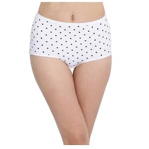 Clovia Women Boy Short White Blue Panty at Good Discount Grab Now