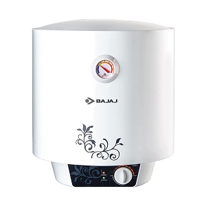 Bajaj New Shakti Storage 10 Liter Vertical Water Heater, White, 4 Star