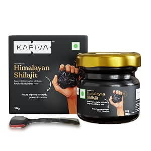 Kapiva Himalayan Shilajit 20g For Endurance and Stamina With Lab Report for Purity in Each Pack