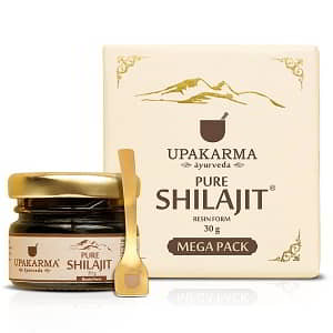 UPAKARMA Natural & Pure Ayurvedic Shilajit-Shilajeet Resin
