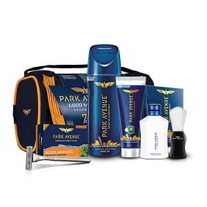 Park Avenue Good Morning Grooming Kit - Combo of 6 + Travel Pouch