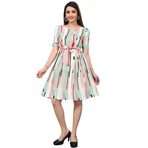 Women Skater Multicolor Dress upto 89% Off