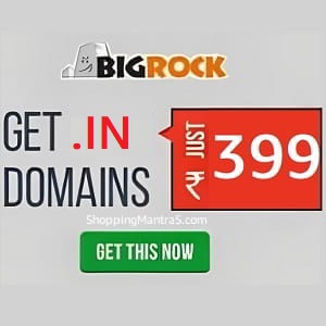 Bigrock Coupons Get .IN Domains at 399 shoppingmantras.com images