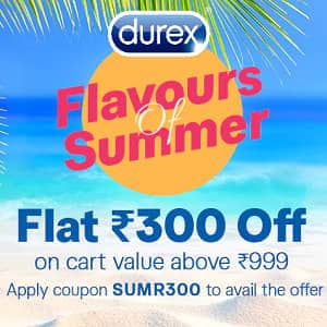Durex Summer Sale - Flat 300 Off on cart value above 999