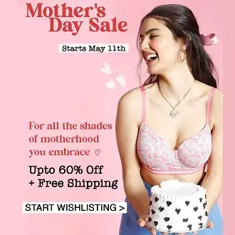 Zivame Mothers Day Sale 2023 – 40-60% Off + FREE Shipping