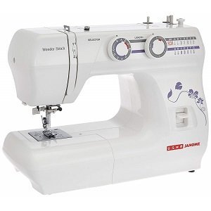 Usha Janome Wonder Stitch Automatic Zig-Zag Electric Sewing Machine (White)