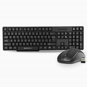 Zebronics Zeb-Companion 107 Wireless Keyboard and Mouse Combo with Nano Receiver