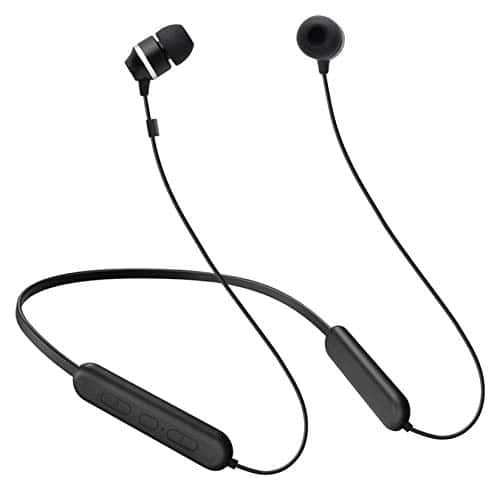 Samsung C&T ITFIT Bluetooth Wireless Earphone with Flexible Neck Band and handsfree Mic (GP-OAU019SABBI, Black)