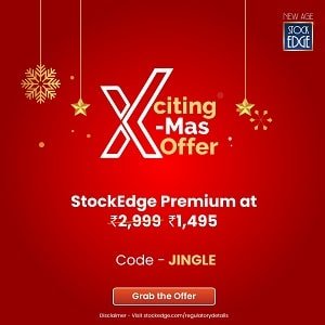 StockEdge Christmas Sale Coupon Code Flat 50% Off